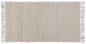 Tapete de juta creme 80 x 150 cm AFRIN Beliani