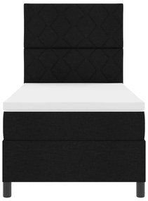 Cama Box com Colchão Preto de Solteiro