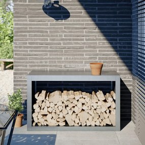 Suporte para lenha 100x40x60 cm aço galvanizado