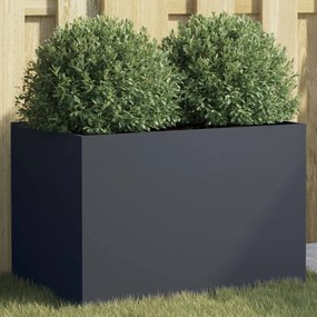 Vaso/floreira 62x40x39 cm aço antracite
