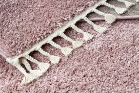 Tapete BERBER 9000 rosa Franjas berbere marroquino shaggy - PRODUTO DE SEGUNDA GRAU