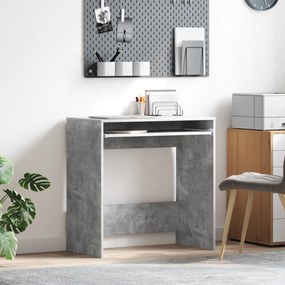vidaXL Secretária de Computador Cinzento em Betão Aglomerado de Partículas