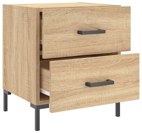 Mesas de cabeceira 2 pcs derivados de madeira carvalho sonoma