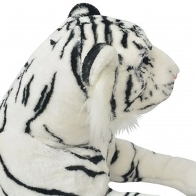 Tigre de peluche, branco, XXL
