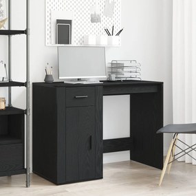 Mesa vidaXL Preta Carvalho 100x49x75 cm Madeira engenheirada