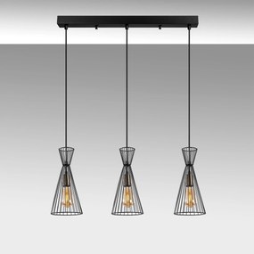 Chandelier Teltom – Preto Antigo – 68 x 15 x 125 cm