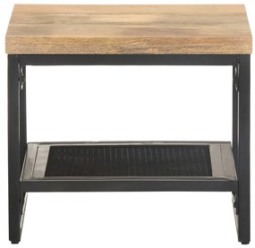Mesa de apoio 40x40x35 cm madeira de mangueira maciça
