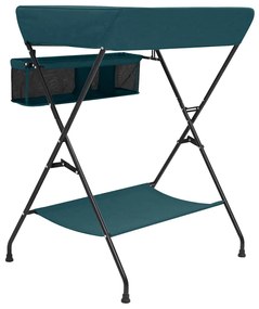Mesa muda-fraldas ferro verde