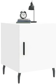 Mesa de cabeceira 2 pcs 40x40x50 cm derivados de madeira branco