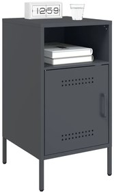 Mesa de cabeceira 36x39x68 cm aço antracite