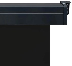 Toldo lateral para varanda 80x250 cm preto