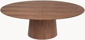 Mesa de jantar oval extensível em madeira Benvenuto, 200-250 x 100 cm
