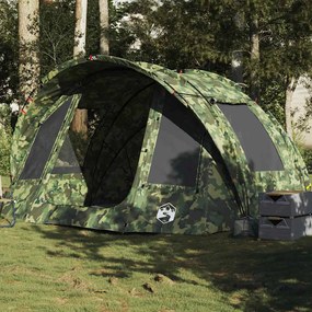 vidaXL Tenda de pesca para 2 pessoas impermeável camuflagem