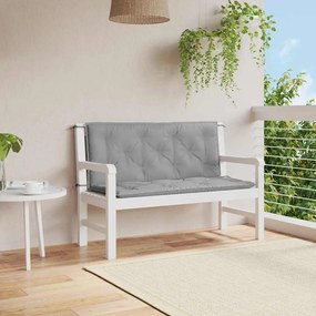 Almofadão banco jardim 120x(50+50)x7cm tecido oxford cinzento