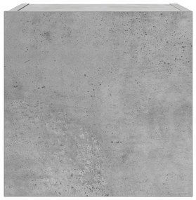 Móvel de TV de parede 2 pcs 30,5x30x30 cm cinzento cimento