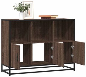 vidaXL Aparador 100x35x76 cm derivados de madeira carvalho castanho