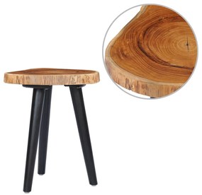 281650 vidaXL Mesa de centro 40x45 cm madeira de teca maciça