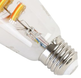 Conjunto de 2 lâmpadas LED inteligentes E27 RGB ST64 4,9W 280 lm 1800K