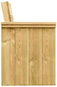 7 pcs conj. de jantar p/ jardim c/ almofadões pinho impregnado