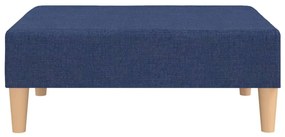 Apoio de pés tecido 78x56x32 azul