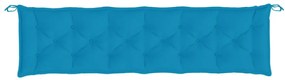 Almofadão p/ banco jardim 200x50x7 cm tecido oxford azul-claro
