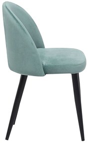 Conjunto de 2 cadeiras em veludo verde menta VISALIA Beliani
