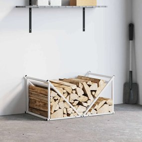 Suporte para lenha 70x43x34,5 cm aço laminado a frio branco