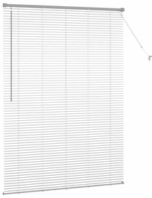 Persiana de Janela com cortinas Outros Manual Prata 80 x 130 cm Alumín