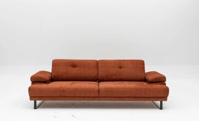 Sofá-cama de 3 Lugares Mustang – Laranja – 239x99x83 cm