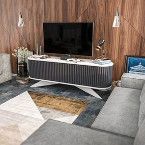 Móvel de TV Stor – Antracite e Branco – 180 cm x 43 cm x 60 cm