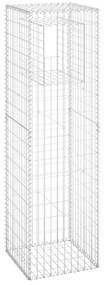Postes/cestos gabião 2 pcs 50x50x180 cm ferro