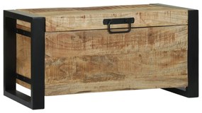 Caixotes de Armazenamento 60x30x30cm Madeira de Mangueira Maciça e Met
