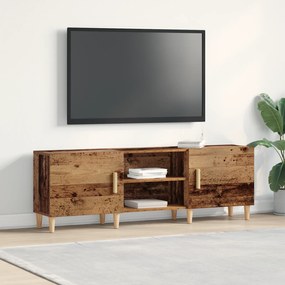Estante para TV vidaXL Madeira Velha 150x30x50 cm Madeira de Engenharia
