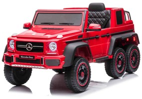 Carro elétrico para crianças Mercedes-Benz G63 AMG 6X6, monolugar, 6 rodas com suspensão independente, Motor 2 x 45W, Bateria 12V10AH, Rodas e assento