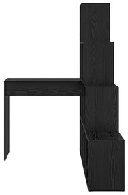 Secretária de canto Carvalho preto 101,5 x 149,5 x 149,5 cm