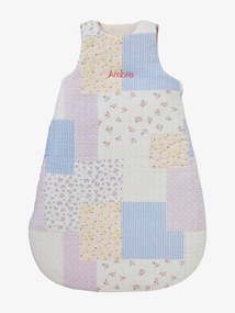 Agora -15% | Saco de bebé personalizável, sem mangas, em gaze de algodão, Casa de Campo multicolor