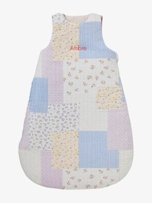 Saco de bebé personalizável, sem mangas, em gaze de algodão, Casa de Campo multicolor