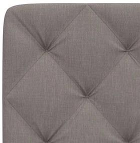 Almofadão de cabeceira 120 cm tecido cinzento-acastanhado