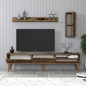 Móvel TV Valensiya – Nogal – 180x35x45 cm