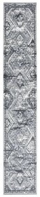 vidaXL Passadeira 80x500 cm polipropileno cinzento oriental