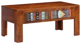 Mesa de centro 90x50x40 cm madeira de acácia maciça