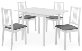 5 pcs conjunto de jantar MDF branco