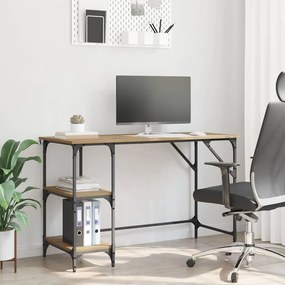 vidaXL Mesa Carvalho Artesanal 120 x 50 x 75 cm Madeira processada