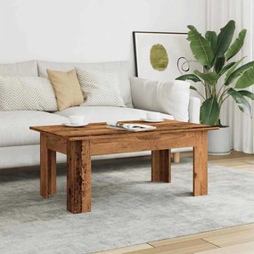 vidaXL Mesa de centro 100x60x42 cm derivados de madeira madeira velha