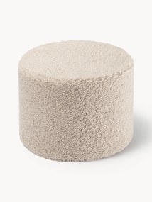 Pufe para crianças em teddy Sugar, Ø 40 cm