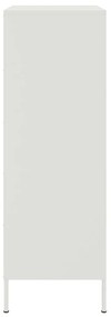 Aparador alto 68x39x113 cm aço branco