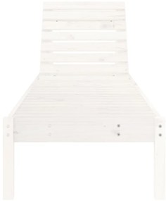 Espreguiçadeiras 2 pcs 199,5x60x74 cm pinho maciço branco