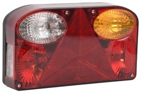 Farolins reboque 2 pcs 23x6x13 cm lâmpada clássica 12V vermelho