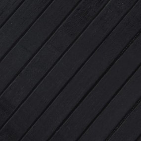 Tapete retangular 100x200 cm bambu preto