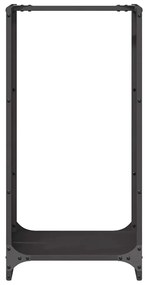 Suporte para lenha 40x30x80 cm aço laminado a frio preto